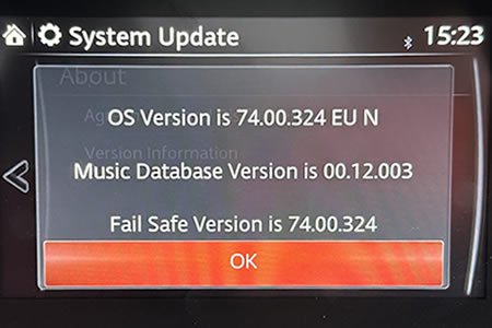 Updating the Infotainment Software v74